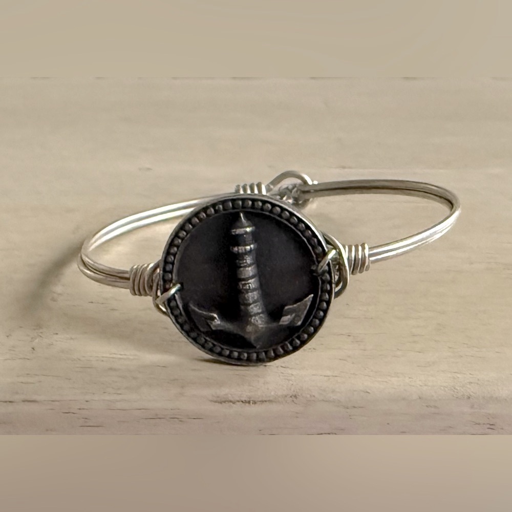 Luca + Danni Silver Anchor Bracelet